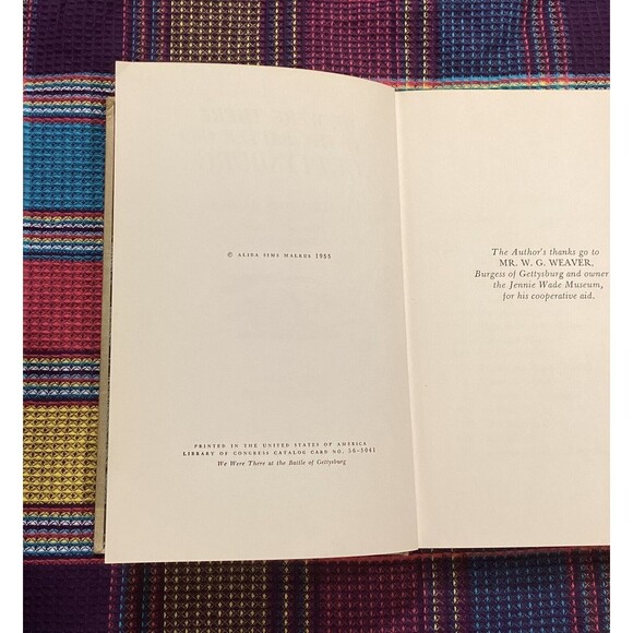 Vintage 1955 We Were At The Battle of Gettysburg Hardcover Book Grosset & Dunlap - Picture 8 of 13